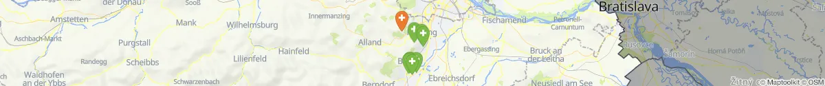 Map view for Pharmacies emergency services nearby Gaaden (Mödling, Niederösterreich)